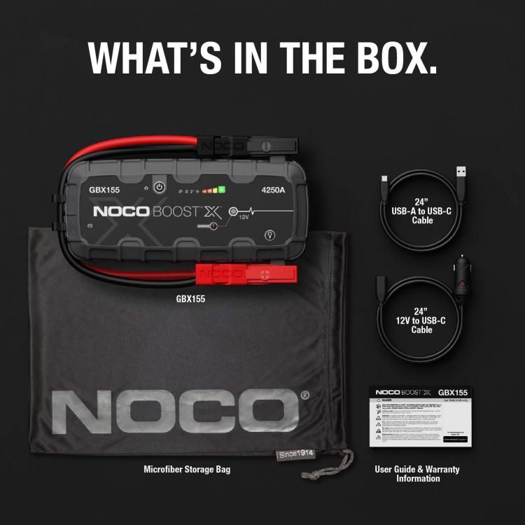 Robot Pornire Auto Noco Boost GBX155 - 4250A Litiu-Ion, Portabil - 11