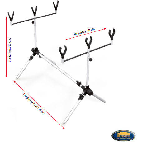 Rod-Pod Crap Aluminiu 3 Posturi Lineaeffe - Stabilitate Maximă, Ușor