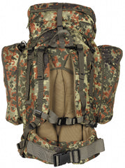 Rucsac Alpin 110 Flecktarn MFH - Bretele ajustabile, Cadru aluminiu
