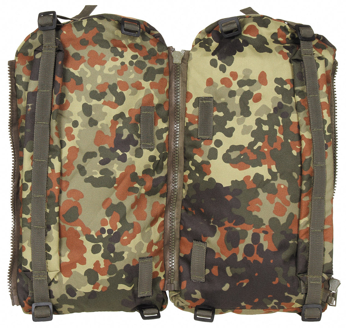 Rucsac Alpin 110 Flecktarn MFH - Bretele ajustabile, Cadru aluminiu
