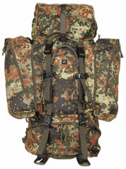 Rucsac Alpin 110 Flecktarn MFH - Bretele ajustabile, Cadru aluminiu