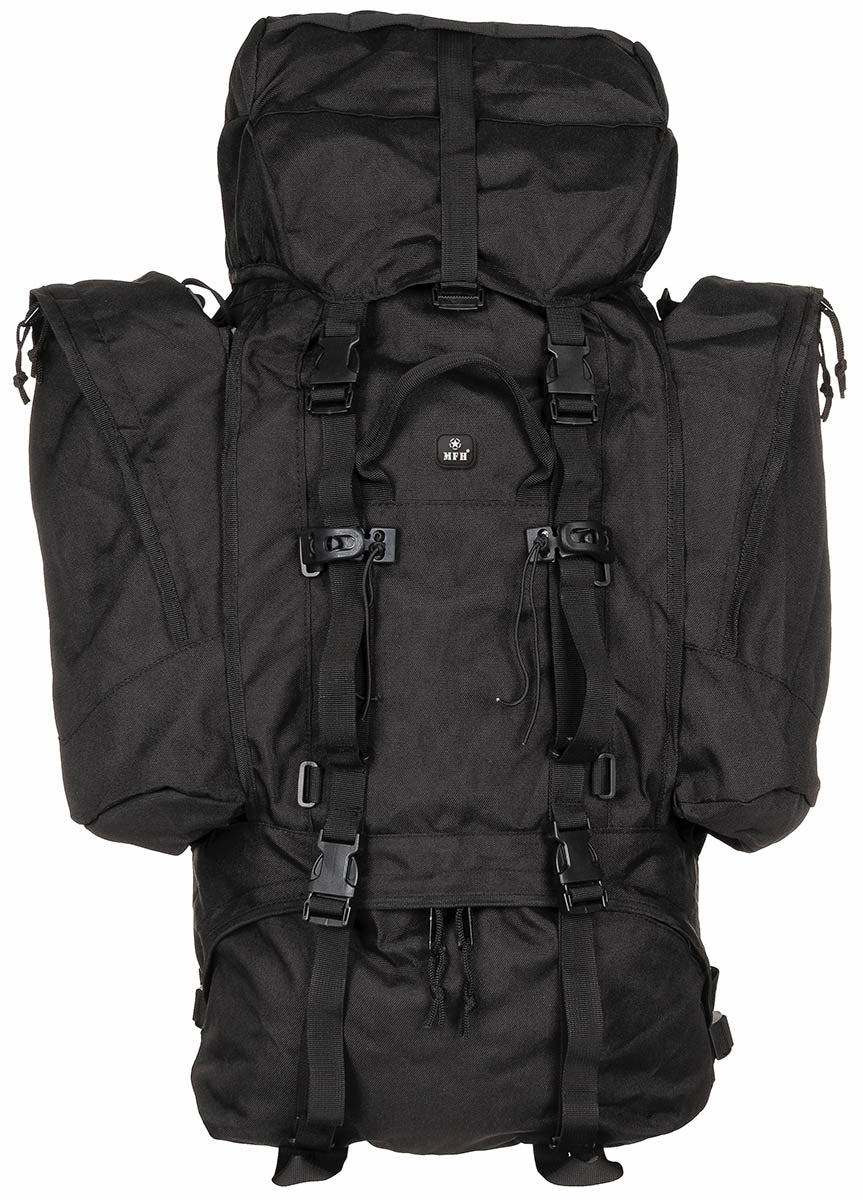 Rucsac Alpin 110 Negru MFH - Cadru Aluminiu, Bretele Ergonomice