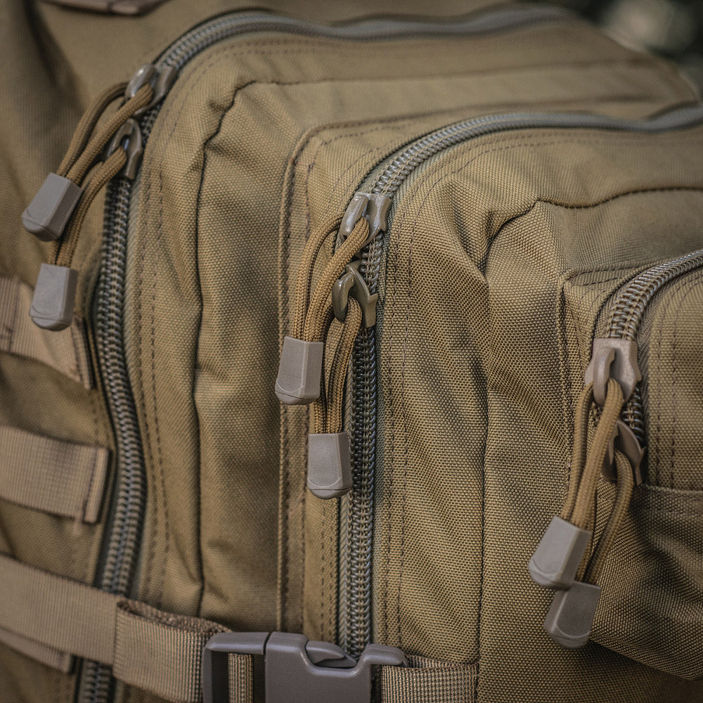 Rucsac Asalt Mare M-Tac - Tan, 36L cu Sistem MOLLE