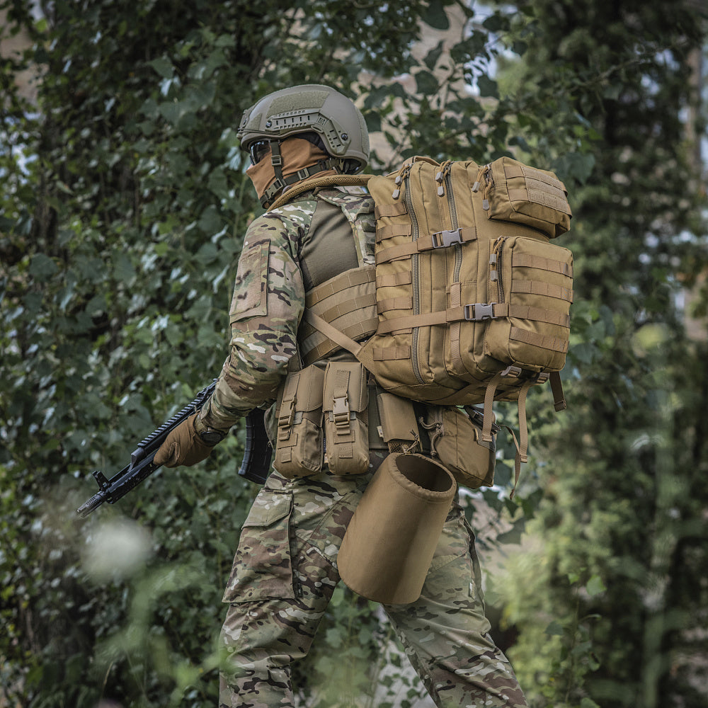 Rucsac Asalt Mare M-Tac - Tan, 36L cu Sistem MOLLE