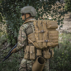 Rucsac Asalt Mare M-Tac - Tan, 36L cu Sistem MOLLE