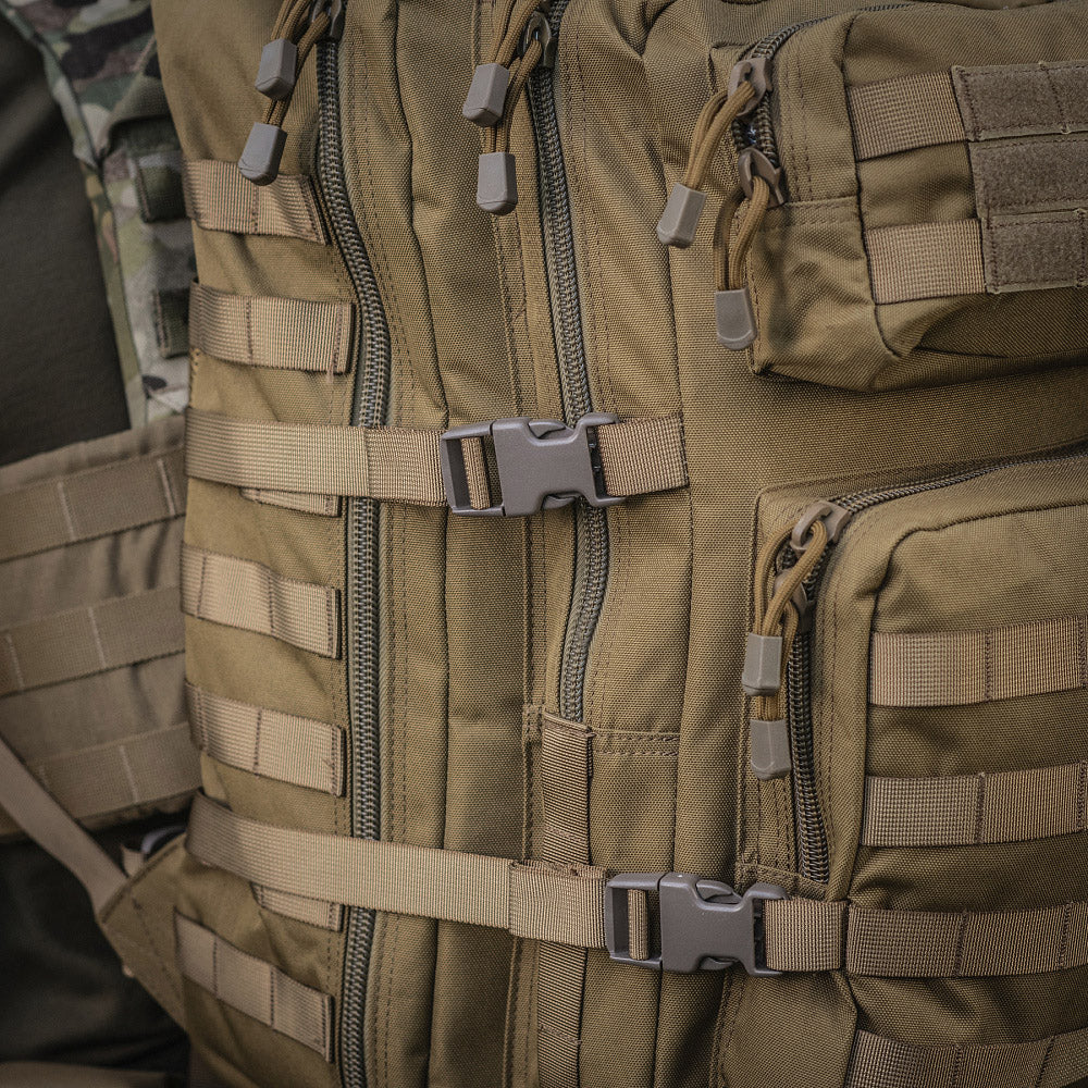 Rucsac Asalt Mare M-Tac - Tan, 36L cu Sistem MOLLE