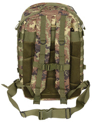 Rucsac Assault II Vegetato MFH - Bretele Căptușite, Spate Mesh
