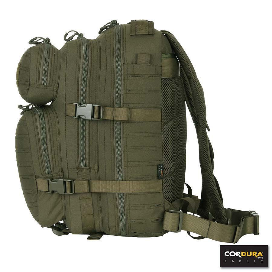 Rucsac Assault Lasercut 1-Day Cordura Verde - Gata de Acțiune