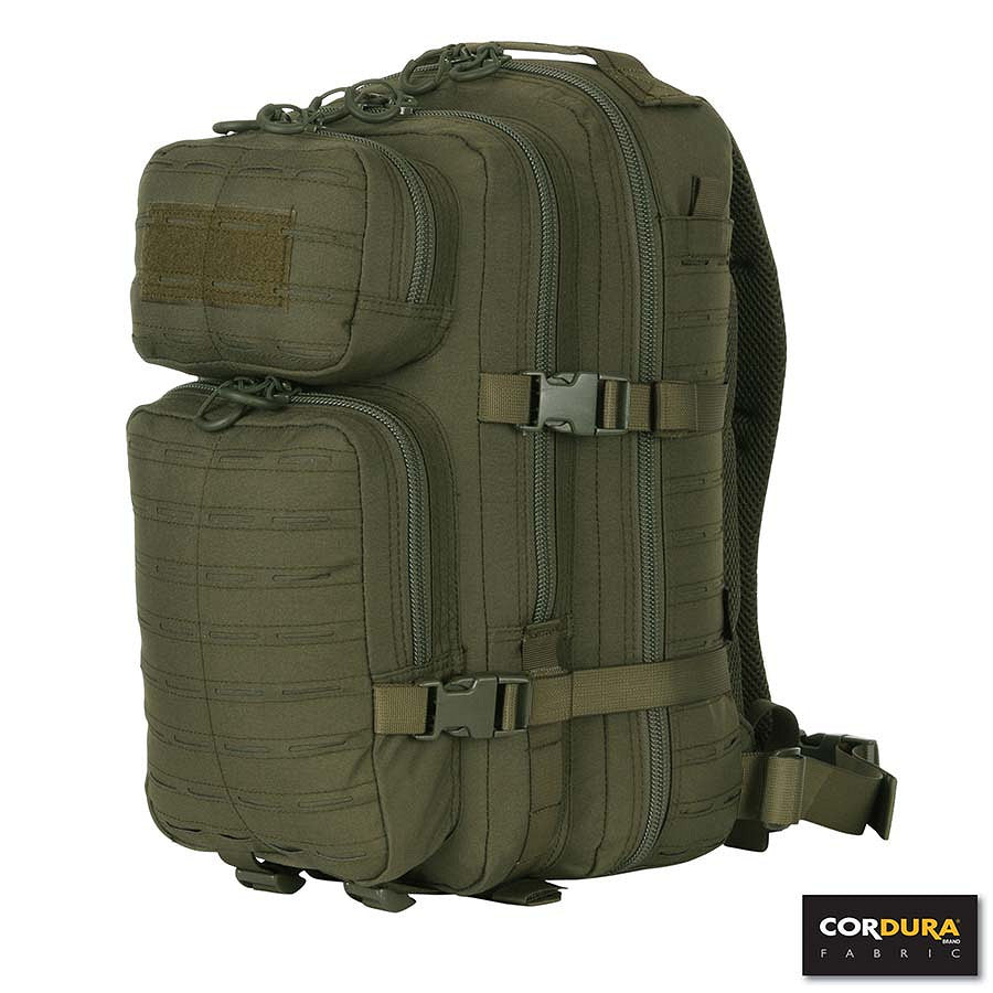 Rucsac Assault Lasercut 1-Day Cordura Verde - Gata de Acțiune