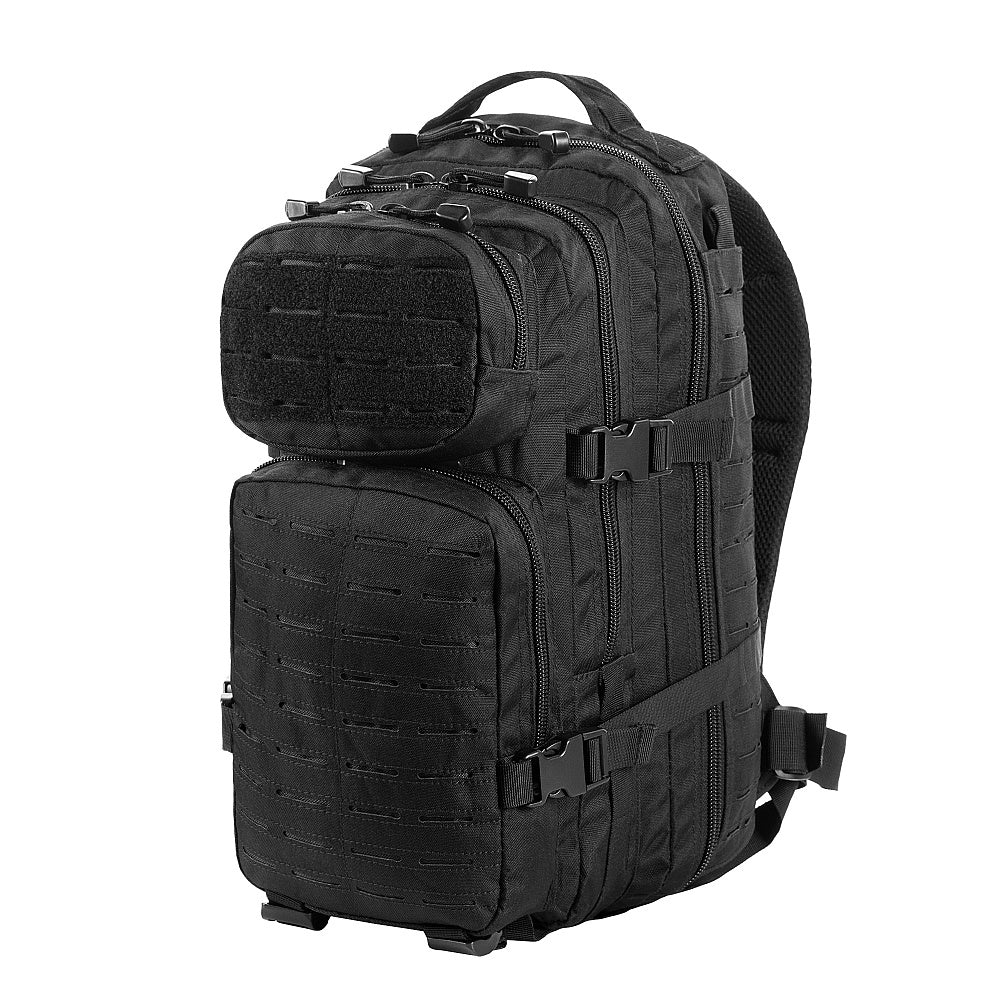 Rucsac Assault Pack Laser Cut M-Tac - Negru, 20L, Versatil