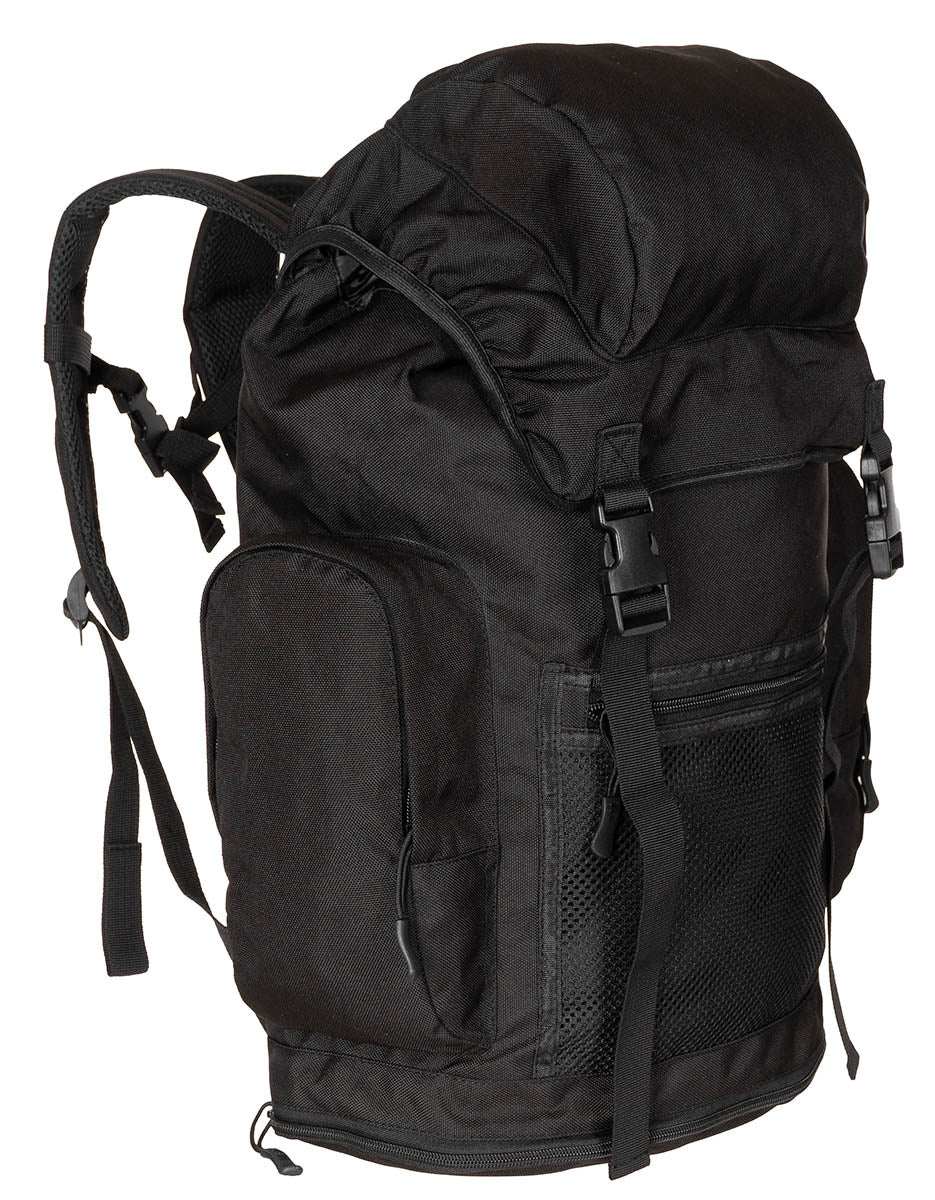 Rucsac Brit. 30 l Negru MFH - Bretele ajustabile, Spate capitonat