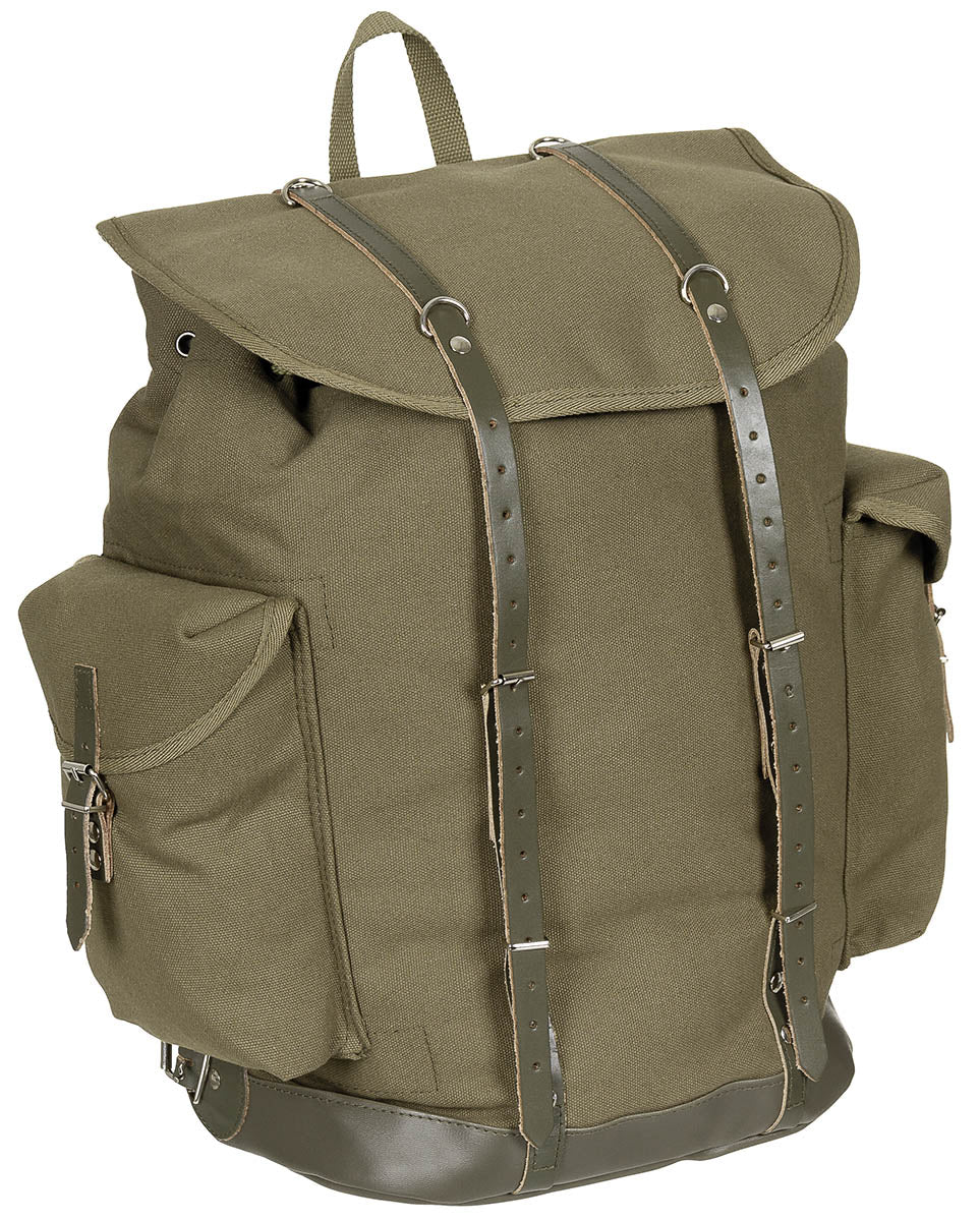 Rucsac BW Gebirgsrucksack, altes Modell Oliv MFH - Bretele Ajustabile, Compartiment Principal