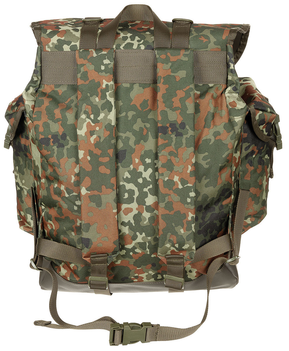 Rucsac BW Gebirgsrucksack Flecktarn MFH - Bretele Ajustabile, Spate Captusit