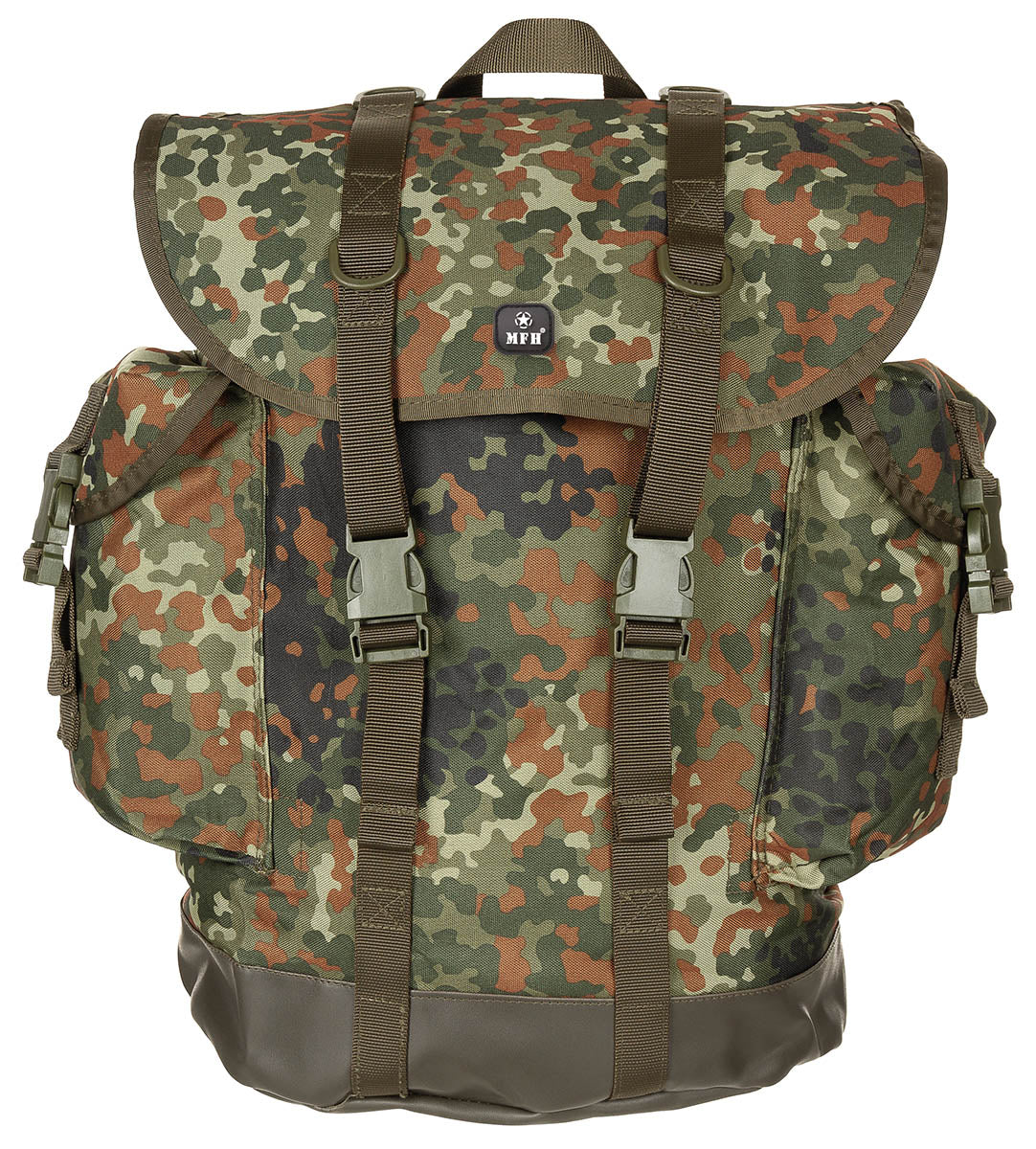 Rucsac BW Gebirgsrucksack Flecktarn MFH - Bretele Ajustabile, Spate Captusit