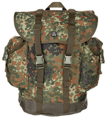 Rucsac BW Gebirgsrucksack Flecktarn MFH - Bretele Ajustabile, Spate Captusit