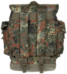 Rucsac BW Gebirgsrucksack flecktarn MFH - Material original, Bretele căptușite