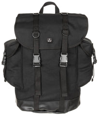 Rucsac BW Gebirgsrucksack, model nou, negru MFH - Bretele căptușite, compartiment cu șnur
