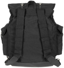 Rucsac BW Gebirgsrucksack Negru MFH - Curele Piele, Bretele Ajustabile