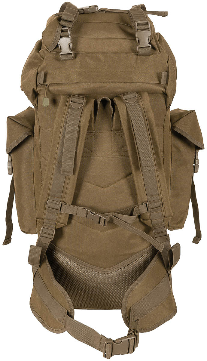Rucsac BW Kampfrucksack Coyote MFH - Întărire Aluminiu, 65 Litri