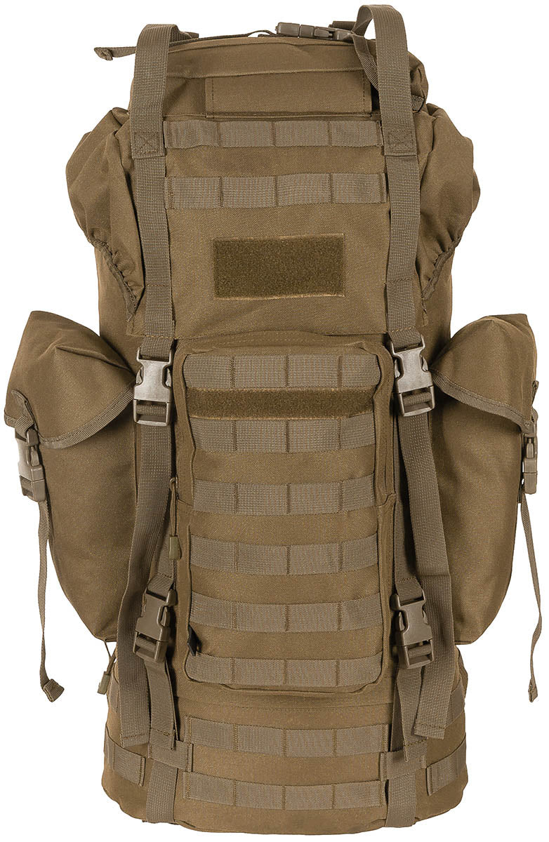 Rucsac BW Kampfrucksack Coyote MFH - Întărire Aluminiu, 65 Litri