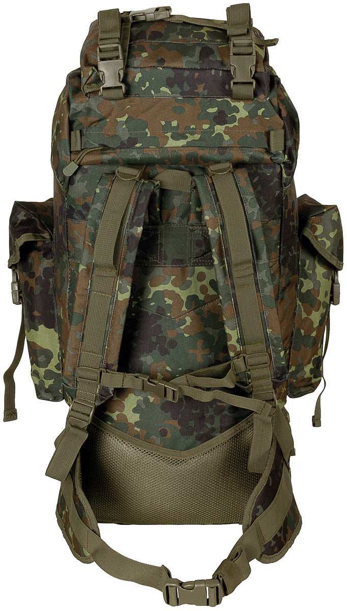 Rucsac BW Kampfrucksack "MOLLE" 65 l Flecktarn MFH - Cadru Alu, MOLLE