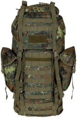 Rucsac BW Kampfrucksack "MOLLE" 65 l Flecktarn MFH - Cadru Alu, MOLLE