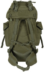 Rucsac BW Kampfrucksack "MOLLE" 65L Oliv MFH - 65L, Cadru Aluminiu