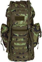 Rucsac BW Kampfrucksack "MOLLE" M95 CZ Camo MFH - 65 L, Cadru Aluminiu