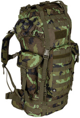 Rucsac BW Kampfrucksack "MOLLE" M95 CZ Camo MFH - 65 L, Cadru Aluminiu