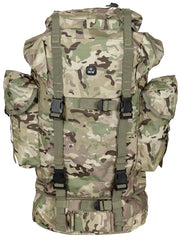 Rucsac BW Kampfrucksack Operation Camo MFH - 65L, Cadru Aluminiu