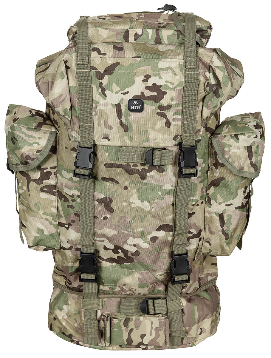Rucsac BW Kampfrucksack Operation Camo MFH - 65L, Cadru Aluminiu