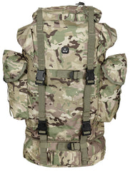 Rucsac BW Kampfrucksack Operation Camo MFH - 65L, Cadru Aluminiu