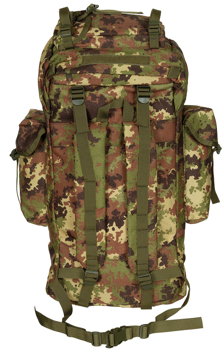 Rucsac BW Kampfrucksack vegetato MFH - Capacitate 65L, Cadru aluminiu