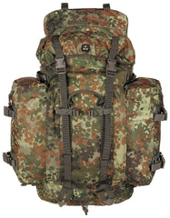 Rucsac BW "Mountain" Flecktarn MFH - Bretele ajustabile, Sistem VARIO-BACK