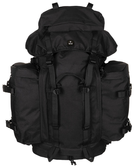Rucsac BW "Mountain" Negru MFH - VARIO-BACK, Cadru Aluminiu