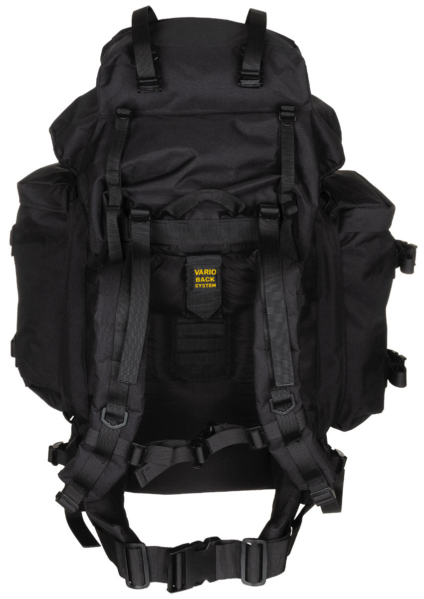 Rucsac BW "Mountain" Negru MFH - VARIO-BACK, Cadru Aluminiu