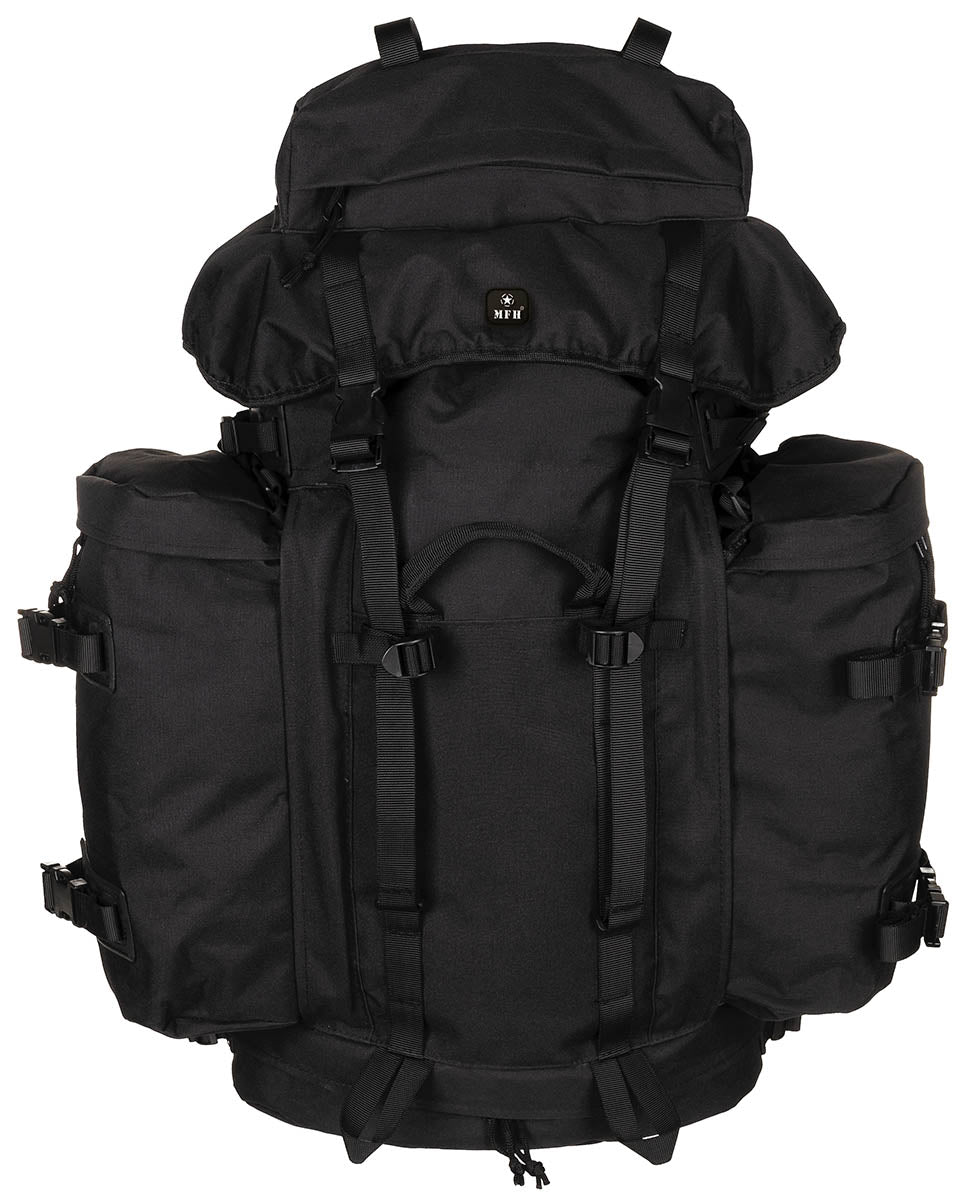 Rucsac BW "Mountain" Negru MFH - VARIO-BACK, Cadru Aluminiu