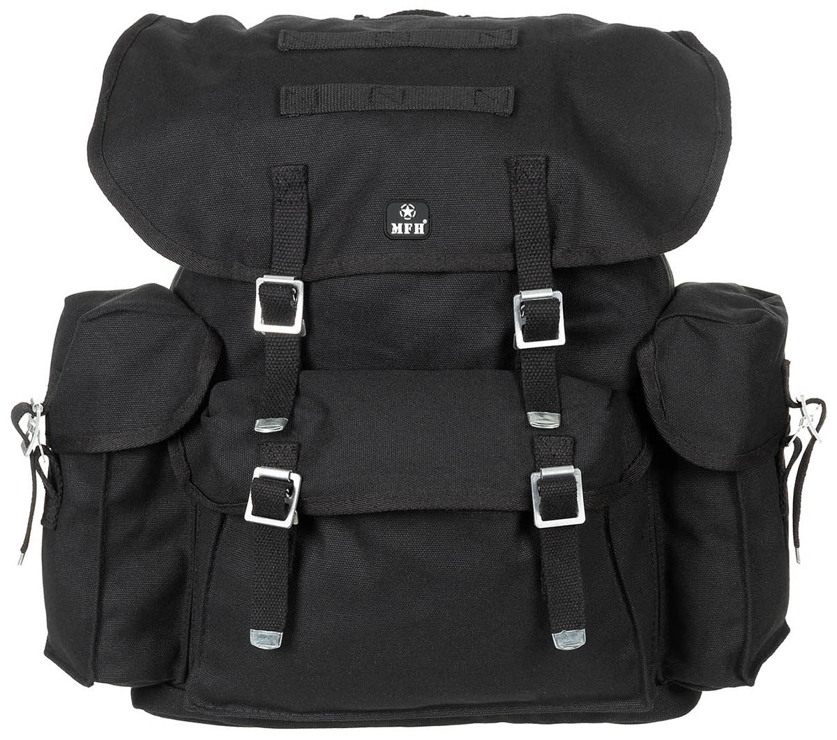 Rucsac BW Negru MFH - Canvas, Bretele ajustabile