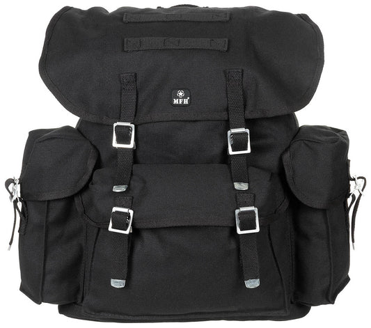 Rucsac BW Negru MFH - Canvas, Bretele ajustabile