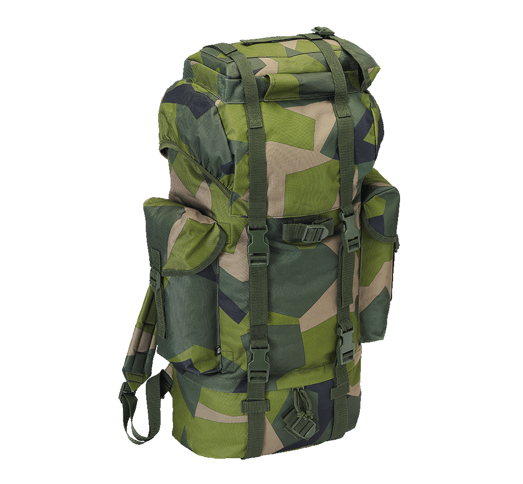 Rucsac Combat Swedish Camo/Olive/Blue Brandit - Versatilitate Tactică