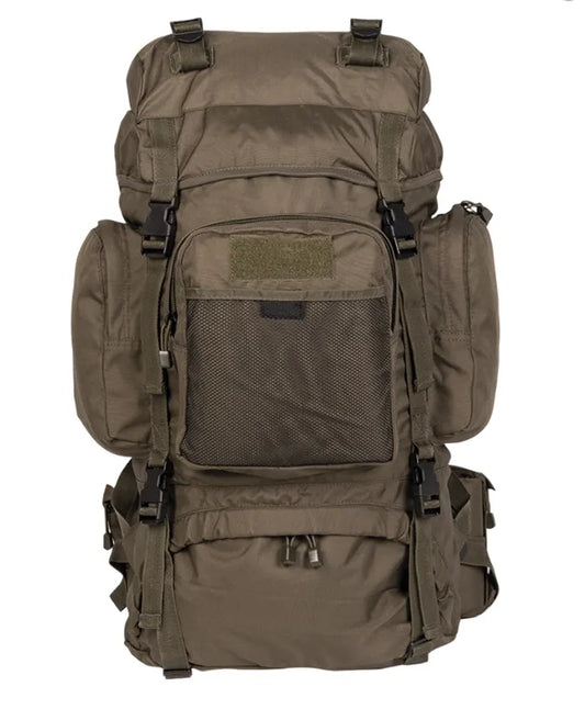 Rucsac Commando Mil-Tec – 55 L, Cadru din Aluminiu, Oliv