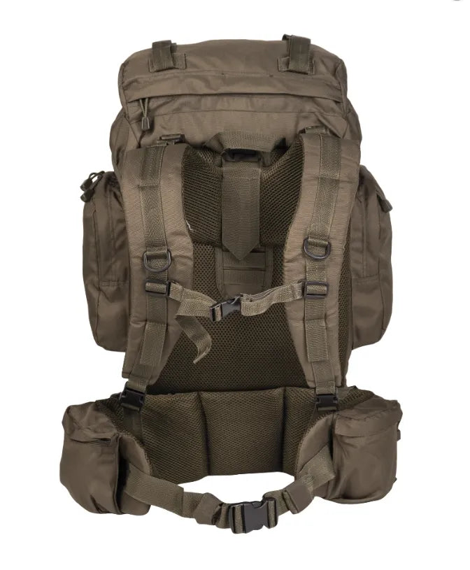 Rucsac Commando OD – 55L, cu Cadru din Aluminiu și Husă de Ploaie Integrată