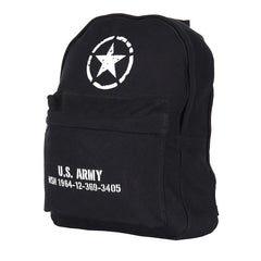 Rucsac Copii U.S. Army WWII - Negru | Canvas, Vintage