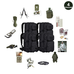 Rucsac de Urgență 72h Mil-Tec – Kit Complet de Supraviețuire pentru 4 Persoane