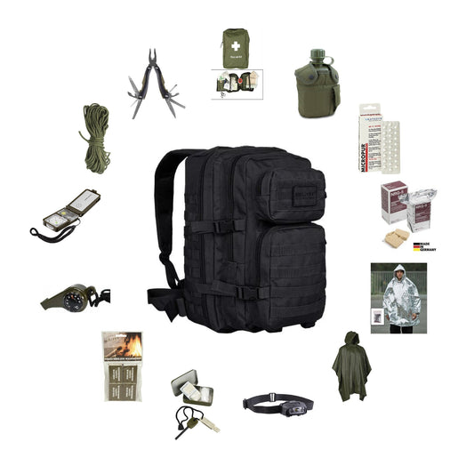 Rucsac de Urgență 72h Mil-Tec – Kit Complet de Supraviețuire pentru 1 Persoană