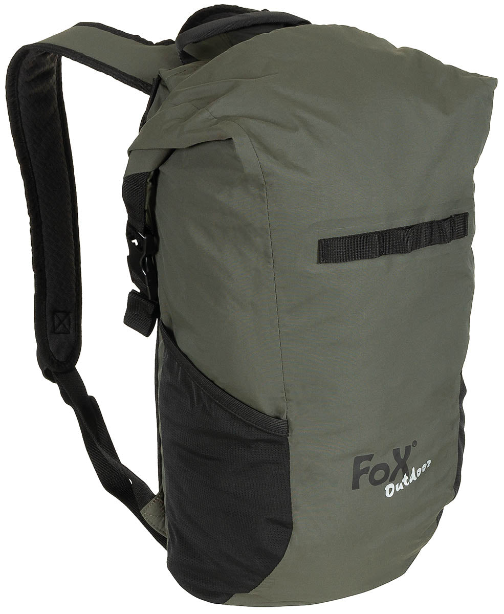 Rucsac Dry Pak 18 Oliv FoxOutdoor - Închidere Roll-top, Bretele căptușite
