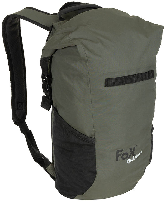 Rucsac Dry Pak 18 Oliv FoxOutdoor - Închidere Roll-top, Bretele căptușite