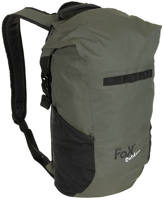 Rucsac Dry Pak 18 Oliv FoxOutdoor - Închidere Roll-top, Bretele căptușite