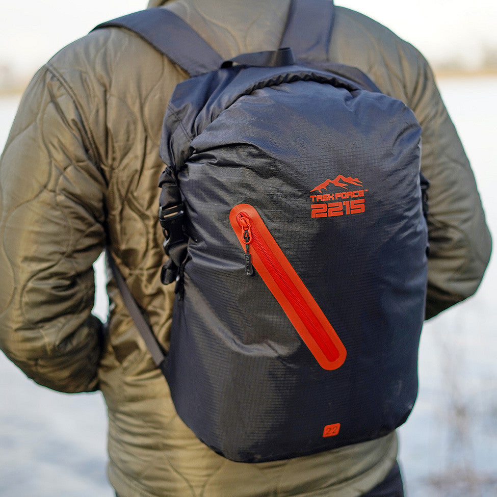 Rucsac Drybag TF-2215 Beavertrail 22L Negru/Portocaliu - Protecție Impermeabilă Absolută