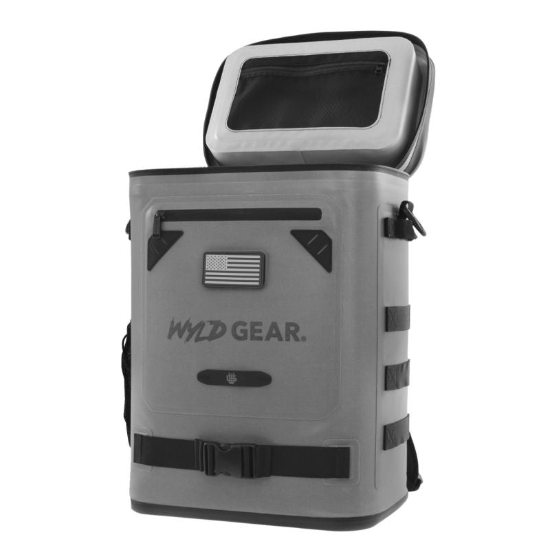 Rucsac Frigorific Wyld Gear Soft Cooler Backpack 13.31L Gri/Negru Herbertz - Poliester, Izolație Premium